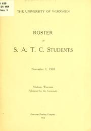 Cover of: Roster of S.A.T.C. students, November 1, 1918