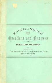 Cover of: Five hundred questions and answers!