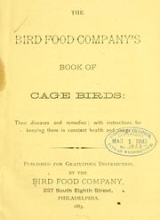 Cover of: The Bird food company's book of cage birds