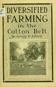 Cover of: Diversified farming in the cotton belt