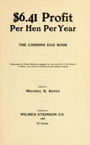 Cover of: $6.41 profit per hen per year. by Michael K. Boyer
