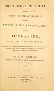 Phelps' bee-keeper's chart by E. W. Phelps