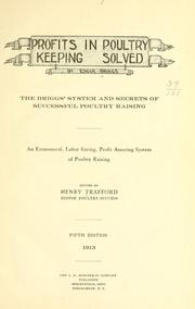 Profits in poultry keeping solved by Edgar Briggs