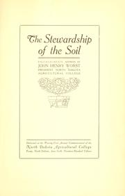 Cover of: The stewardship of the soil.