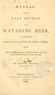 Cover of: A manual