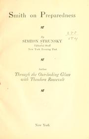 Cover of: Smith on preparedness by Strunsky, Simeon