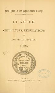 Cover of: New York state agricultural college by New York. State agricultural college, Ovid