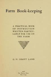 Cover of: Farm book-keeping by Henry Grant Lamb