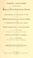 Cover of: Three lectures, delivered before the Michigan state agricultural society, at its annual meeting, at Lansing, January 17, 1865.