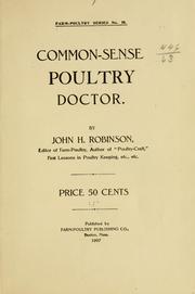 Cover of: Common-sense poultry doctor.