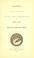 Cover of: Proceedings on the occasion of laying the corner-stone of the new hall of the Massachusetts horticulutral society, August 18, 1864.