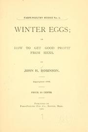 Winter eggs by John H. Robinson