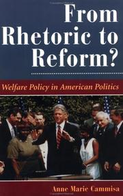 Cover of: Welfare Policy in American Politics (Dilemmas in American Politics)
