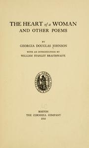 Cover of: The heart of a woman by Georgia Douglas Camp Johnson