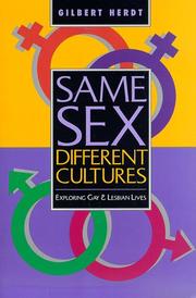 Cover of: Same Sex, Different Cultures: Exploring Gay and Lesbian Lives