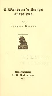 Cover of: A wanderer's song of the sea