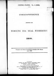 Cover of: Behring Sea arbitration: appendix to case of Her Majesty's government.