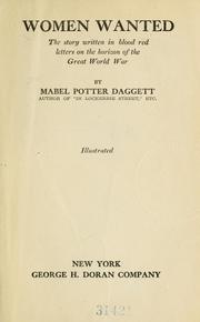 Cover of: Women wanted by Mabel Potter Daggett