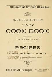 Cover of: Worcester family cook book.