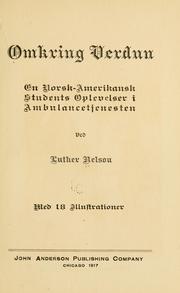 Cover of: Omkring verdun by Luther Nelson