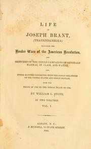 Cover of: Life of Joseph Brant by William L. Stone
