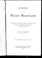 Cover of: Echoes from the Rocky Mountains by by John W. Clampitt.