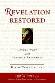 Cover of: Revelation Restored: Divine Writ and Critical Responses