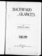 Cover of: Backward glances