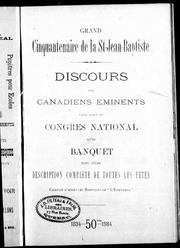 Cover of: Grand cinquantenaire de la St-Jean-Baptiste by compilé d'après les rapports de "l'Etendard".