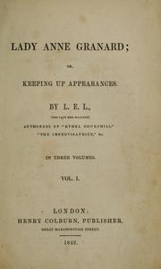 Cover of: Lady Anne Granard, or, Keeping up appearances