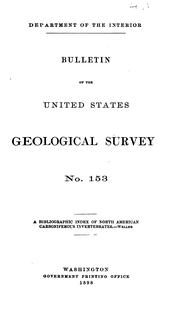 Cover of: Bulletin of the United States Geological Survey by United States Geological Survey, Oliver Perry Hay