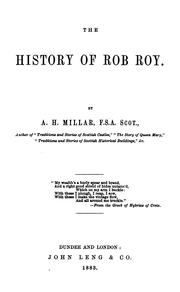 Cover of: The History of Rob Roy