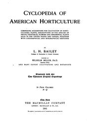 Cover of: Cyclopedia of American Horticulture: Comprising Suggestions for Cultivation of Horticultural ... by Wilhelm Miller , Liberty Hyde Bailey