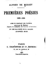 Cover of: Premières poésies--1829-1835