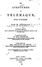 Cover of: Les aventures de Télémaque: fils d'Ulysse by François de Salignac de La Mothe-Fénelon, François de Salignac de La Mothe-Fénelon