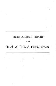 Cover of: Annual Report of the Board of Railroad Commission of the State of California