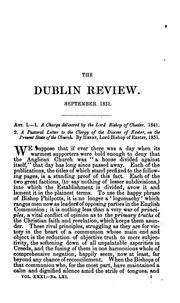 Cover of: The Dublin Review by Nicholas Patrick Wiseman