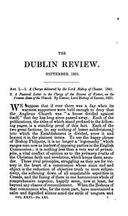 Cover of: The Dublin Review by Nicholas Patrick Wiseman, Nicholas Patrick Wiseman