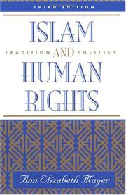 Islam and human rights by Mayer, Ann Elizabeth.