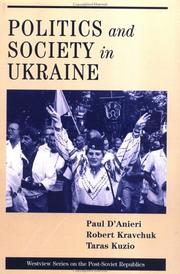 Cover of: Politics & Society in Ukraine (Westview Series on the Post-Soviet Republics)
