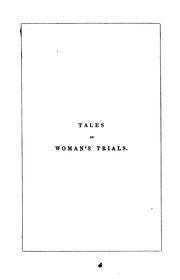 Tales of woman's trials by Anna Maria Fielding Hall