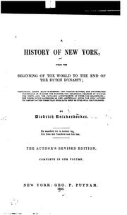 Cover of: Knickerbocker's History of New York by Washington Irving