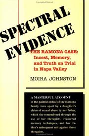 Cover of: Spectral Evidence: The Ramona Case: Incest, Memory, and Truth on Trial in Napa Valley