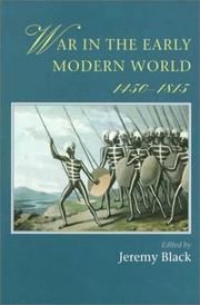 Cover of: War in the Early Modern World, 1450-1815 by Jeremy Black