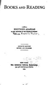 Cover of: Books and Reading by Joseph Henry McMahon , John Aloysius Mooney