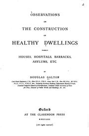 Cover of: Observations on the Construction of Healthy Dwellings