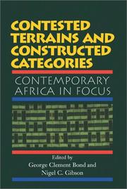 Cover of: Contested Terrains and Constructed Categories by 