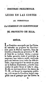 Cover of: Constitucion politica de la monarquia española, promulgada en Cádiz a 19 de marzo de 1812 ...