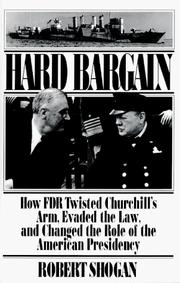 Cover of: Hard Bargain by Robert Shogan, Shogan