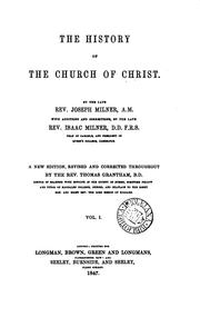Cover of: The history of the Church of Christ